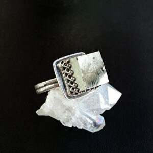 Pyrite Cube Ring