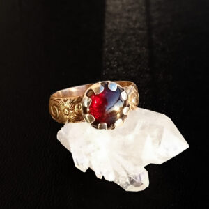 Garnet Gold Ring